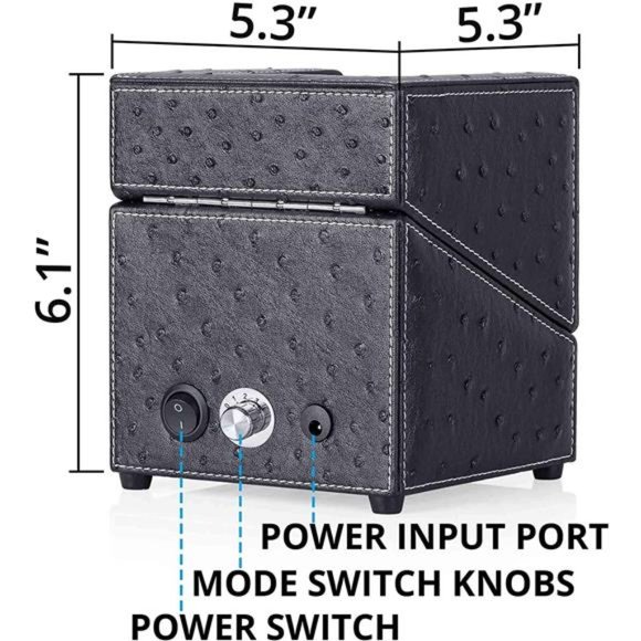 Single Watch Winder for Automatic Watches, with Super Quiet Japanese Motor - Picture 4 of 6